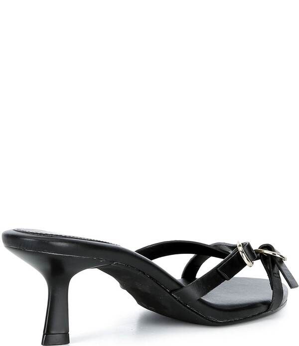 ジービー レディース シューズ サンダル ミニ レザー GB GoSee Leather XBand Strappy Mini Buckle Sandals Black ブラック