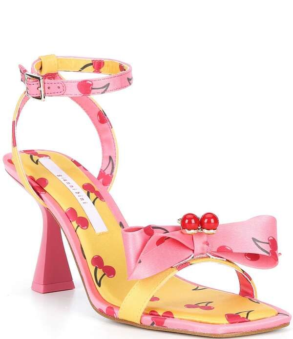 ジャンビニ レディース シューズ サンダル サテン Gianni Bini Ransley Two Cherry Satin Bow Dressandals Pixie Pink ピンク