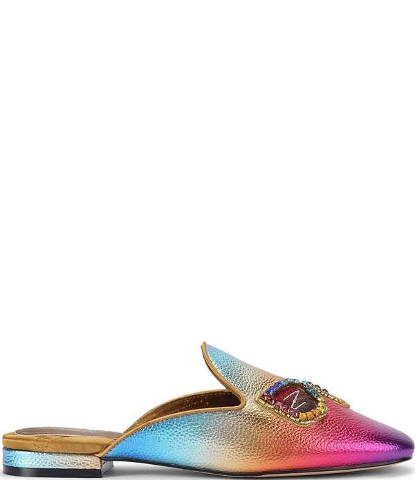 カートジェイガーロンドン レディース シューズ パンプス 刺繍 Kurt Geiger London Embroidered Sunset Ombre Flat Mules Multi Color マルチカラー