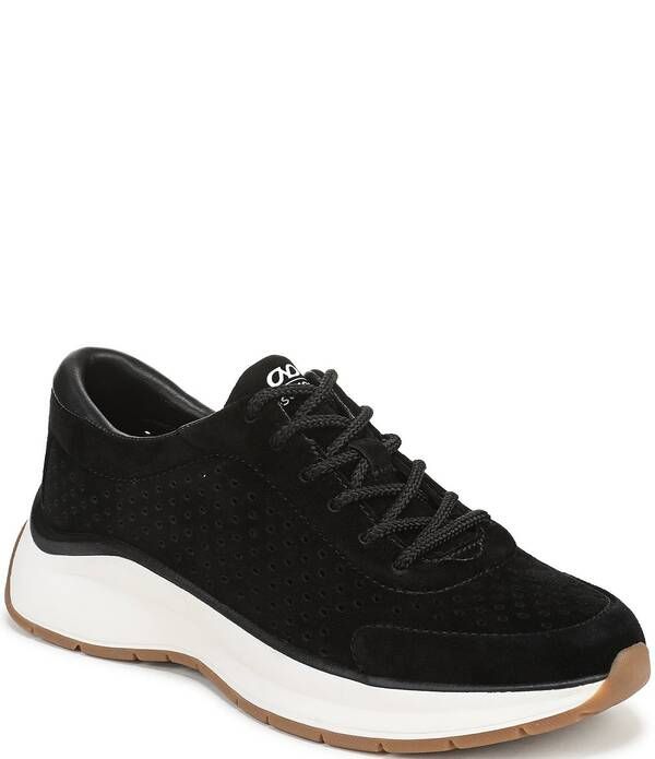 ナチュライザー レディース シューズ スニーカー スエード レース Naturalizer Adapt Perf Suede Lace Up Sneakers Black ブラック