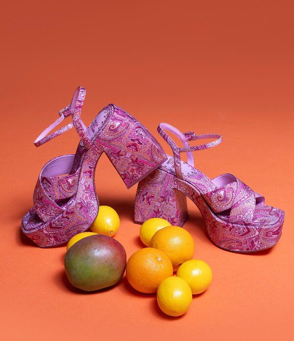 アントニオ メラーニ レディース シューズ サンダル プラットフォーム プリント ヒール Antonio Melani x Amanda Jones Vaughan Cece Paisley Print Platform Block Heel Dressand
