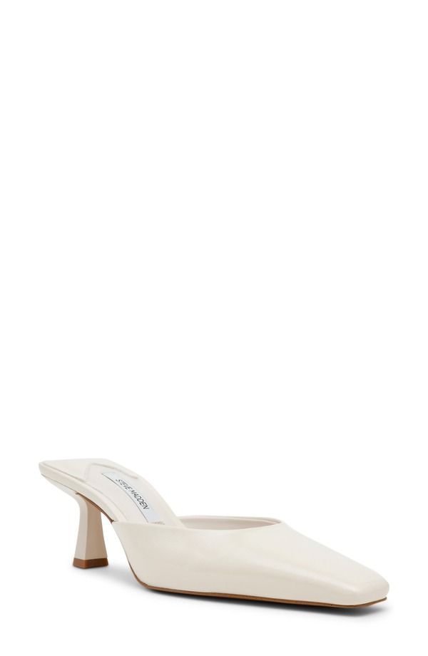 スティーブ マデン レディース シューズ ヒール Steve Madden Alyse Mule Bone Pearlized