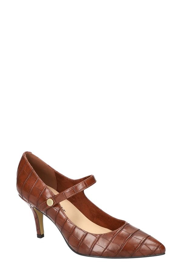ベラヴィータ レディース シューズ ヒール Bella Vita Lainey Pointed Toe Pump Tan Croco タン