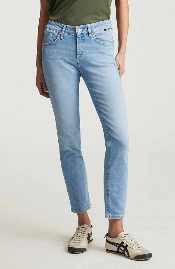 マーヴィ ジーンズ レディース ボトムス デニムパンツ Mavi Jeans Emma Mid Rise Slim Boyfriend Jeans Light Brushed Flex Blue ブルー