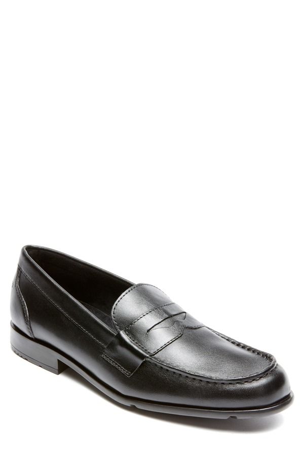 ロックポート メンズ シューズ ローファー Rockport Classic Penny Loafer Wide Width Available Black ブラック