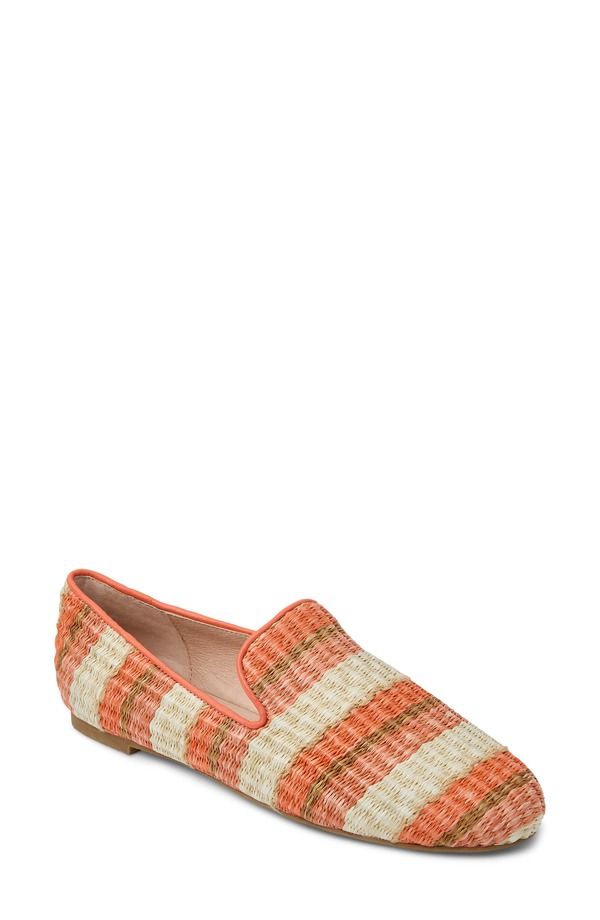 ジャックロジャース レディース シューズ スリッポン・ローファー Jack Rogers Bradley Raffia Loafer Melon Stripe ストライプ