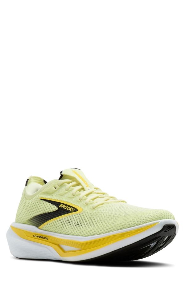 ブルックス メンズ シューズ スニーカー Brooks Hyperion 3 Running Shoe Luminary Black Yellow ブラック