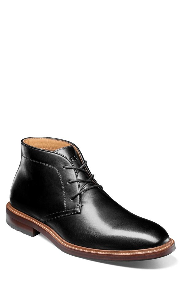 フローシャイム メンズ シューズ ブーツ・レインブーツ Florsheim Anthem Plain Toe Chukka Black ブラック