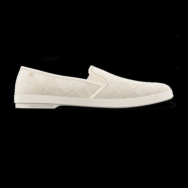 リビエラ レディース シューズ スリッポン・ローファー Rivieras Classic Textured Raffia SlipOn Loafer Ivory アイボリー