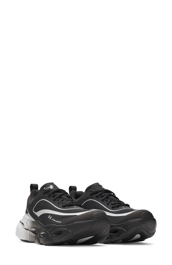 アンダーアーマー レディース シューズ スニーカー Under Armour UA Halo Racerunning Shoe Black Grey ブラック