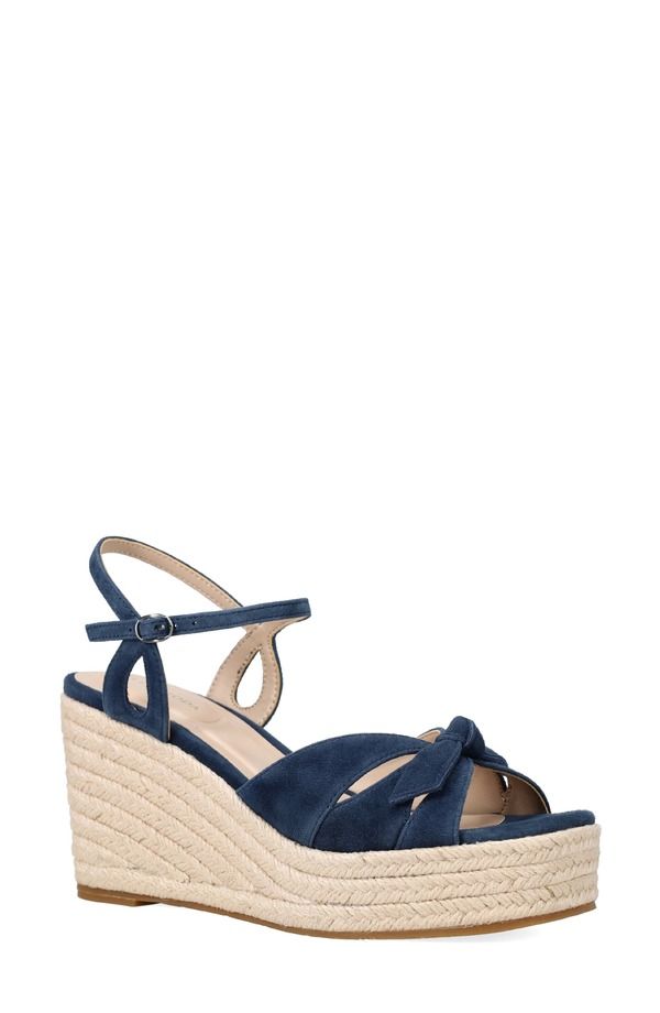 ペレモーダ レディース シューズ サンダル プラットフォーム アンクル Pelle Moda Elbiespadrille Ankle Straplatform Wedge Sandal Midnight
