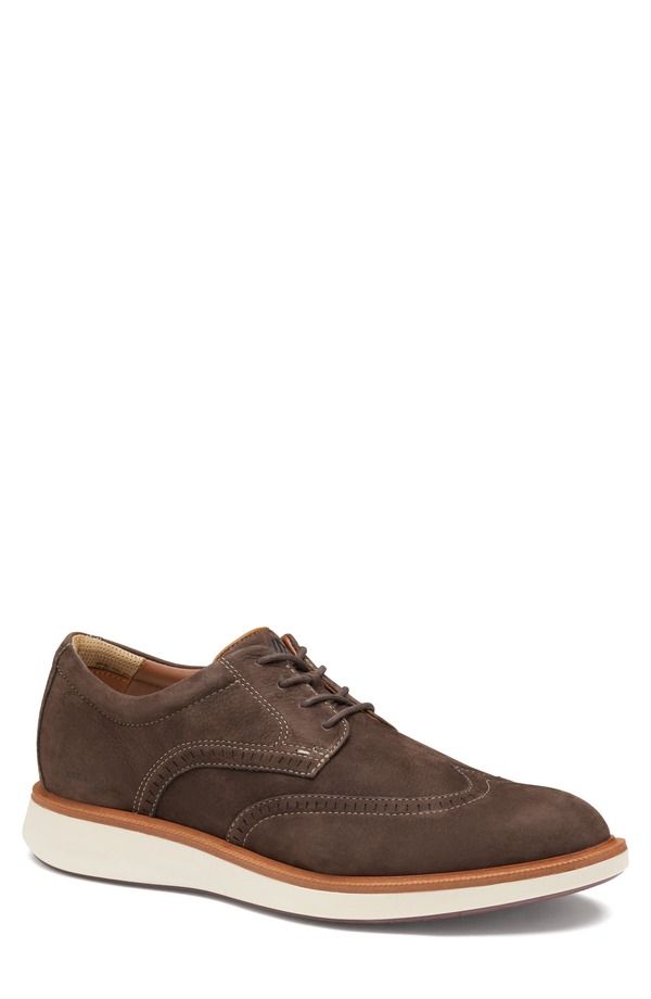 ジョンストンアンドマーフィー メンズ シューズ ウィングチップ ダービー Johnston Murphy Parker Waterproof Wingtip Derby Brown Waterproof Nubuck ブラウン