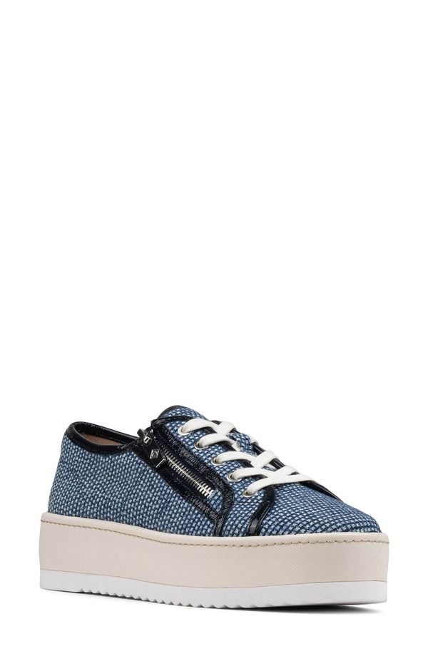 ドナルドプリネール レディース シューズ スニーカー プラットフォーム Donald Pliner Fatimah Platform Sneaker Indigo インディゴ