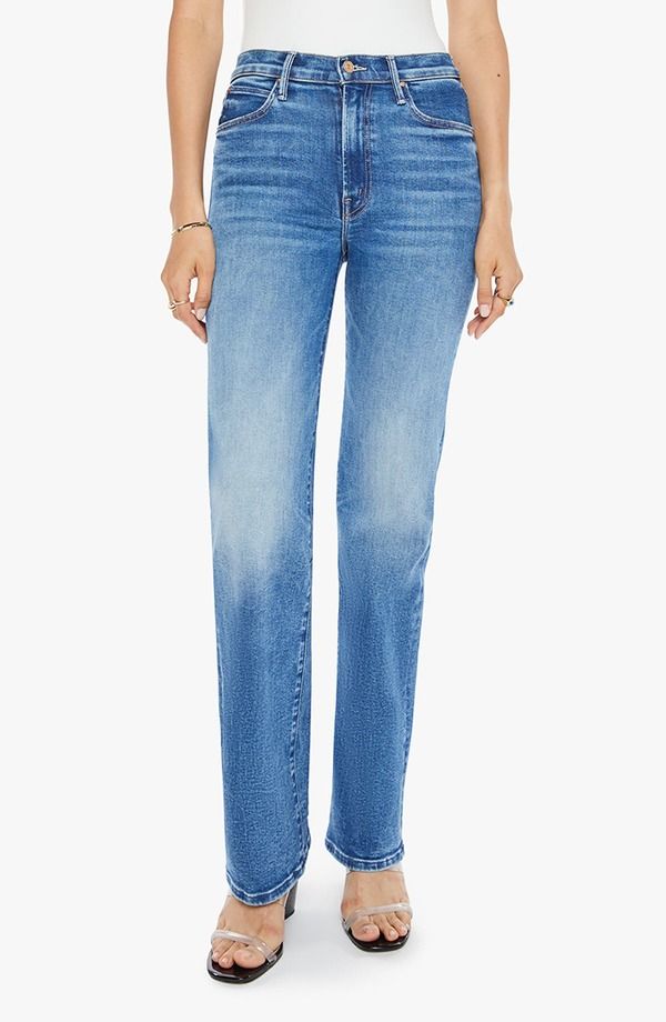 マザー レディース ボトムス デニムパンツ ストレート ジーンズ MOTHER The Kick It Relaxed Straight Leg Jeans Bitchn