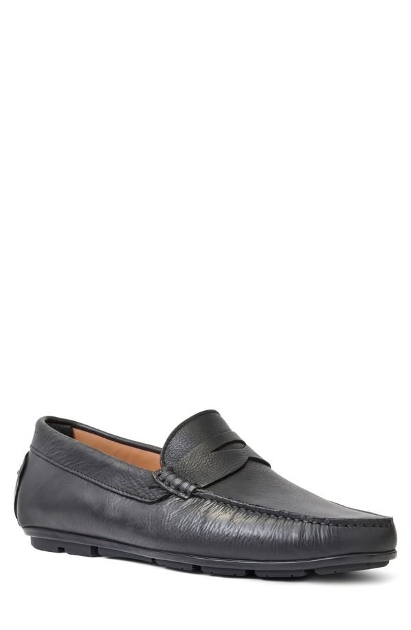 アクアタリア メンズ シューズ スリッポン・ローファー Aquatalia Enzo Wateresistant Driving Loafer Black Tumbled ブラック