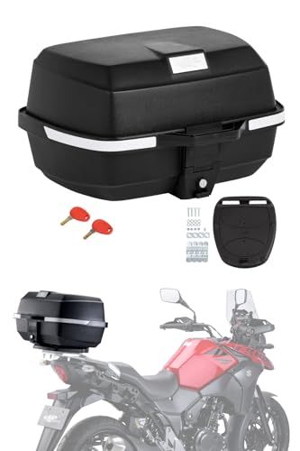 ダートフリーク(Dirtfreak) KAPPA バイク用 リアボックス モノロック トップケース 39L ヘルメット1個収納 汎用取付ベース付き リフレクター スペアキー 小・中排気車両向け K39NDt 4231d465