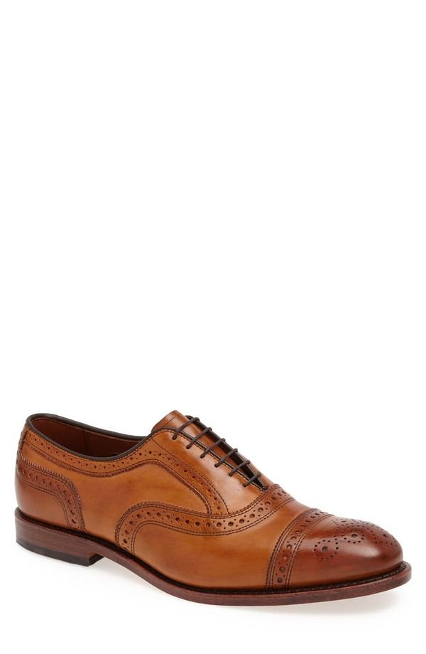アレン エドモンズ メンズ シューズ オックスフォード キャップ Allen Edmondstrand Cap Toe Oxford Walnut Leather