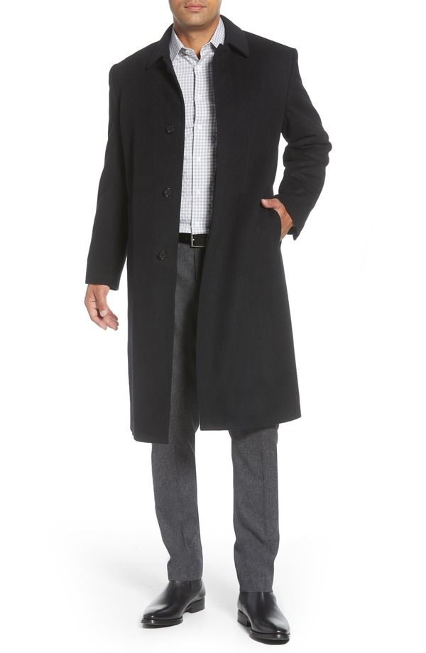 ハート シャフナー マルクス メンズ アウター ジャケット・ブルゾン ウール コート Hart Schaffner Marx Stanley Classic Fit Wool Cashmere Overcoat Black ブラック