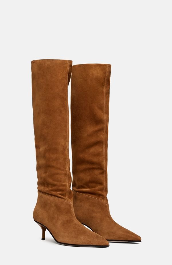 スカロッソ レディース シューズ ブーツ・レインブーツ SCAROSSO Barbara Boots Tobacco Suede
