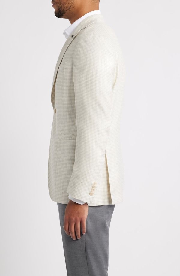 ジャックビクター メンズ アウター ジャケット・ブルゾン ミニ ウール シルク コート リネン Jack Victor Madison Mini Check Wool Silk Linen Sport Coat Off White オフホワイト ジャックビクター メンズ アウター ジャケット・ブルゾン ミニ ウール シルク コート リネン Jack Victor Madison Mini Check Wool Silk Linen Sport Coat Off White オフホワイト