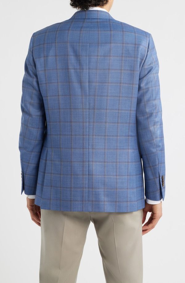 ピーター・ミラー メンズ アウター ジャケット・ブルゾン ウール コート Peter Millar Flynn Classic Fit Light Blue Shadow Check Wool Sport Coat Blue ブルー