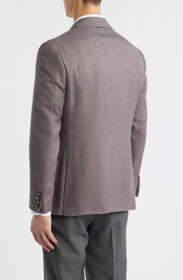 カナーリ メンズ アウター ジャケット・ブルゾン シルク コート Canali Kei Trim Fit Birdseye Cashmere Silk Sport Coat Pink ピンク