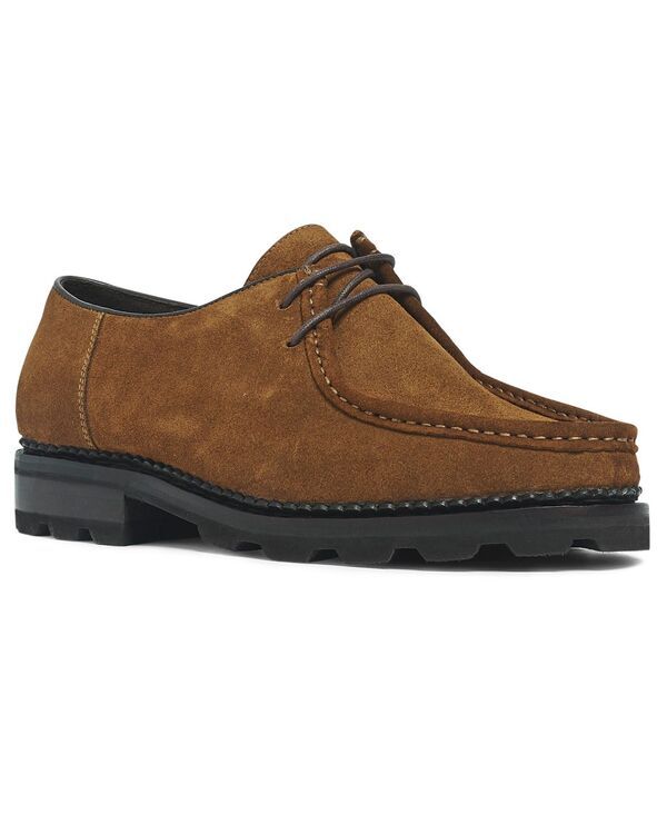 【送料無料】 アンソニー ヴィア メンズ スニーカー シューズ Mens Wright Moc Toe LaceUp Shoes Chocolate Brown Suede