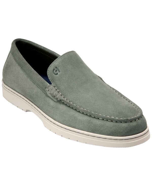 【送料無料】 コールハーン メンズ スリッポン・ローファー シューズ Mens Greenwich Grand Venetian Loafers Dusty Olive Suede