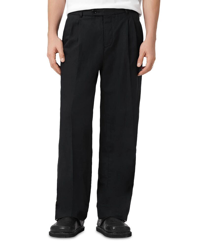 オールセインツ メンズ ボトムス カジュアルパンツ ALLSAINTS Roland Straight Fitrouser Pants Faded Black ブラック