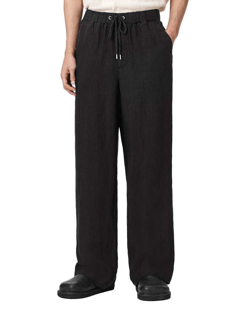 オールセインツ メンズ ボトムス カジュアルパンツ ALLSAINTSharp Drawstring Trousershaded Black ブラック