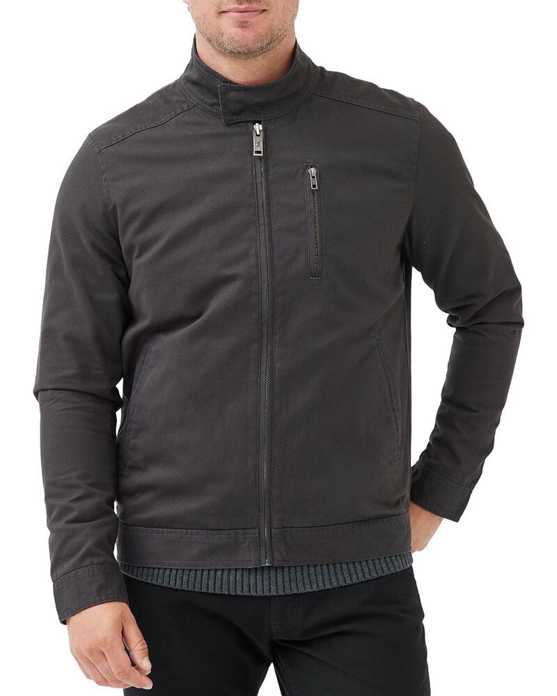 ロッドアンドグン メンズ アウター ジャケット・ブルゾン コットン Rodd Gunn Armitage Cotton Twill Harrington Jacket Pewter ピューター