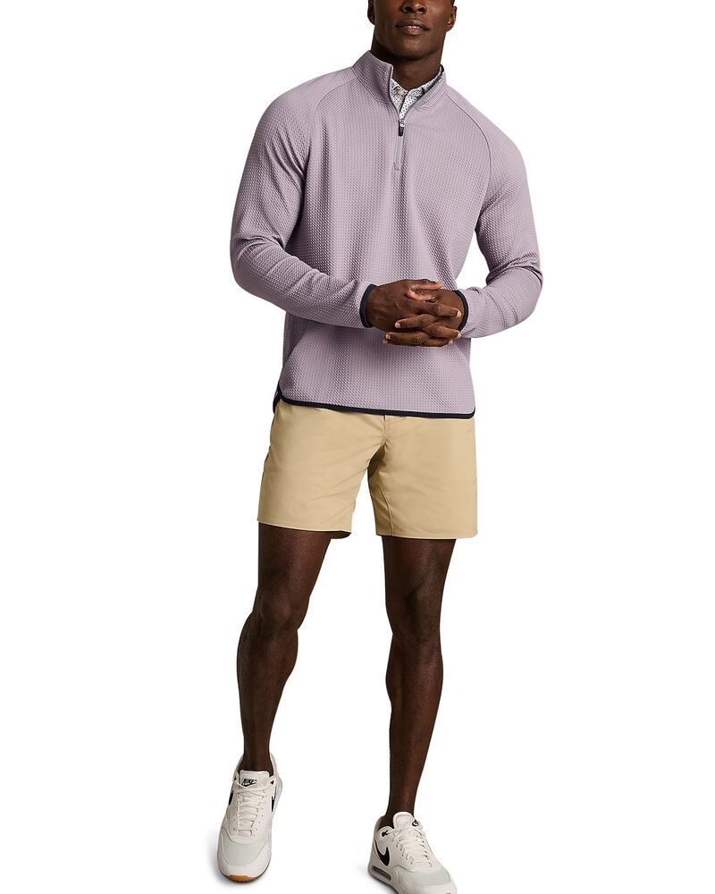 ローヌ メンズ アウター ニット・セーター Rhone Founders Textured QuarterZip Golf Sweater Purple Smoke スモーク