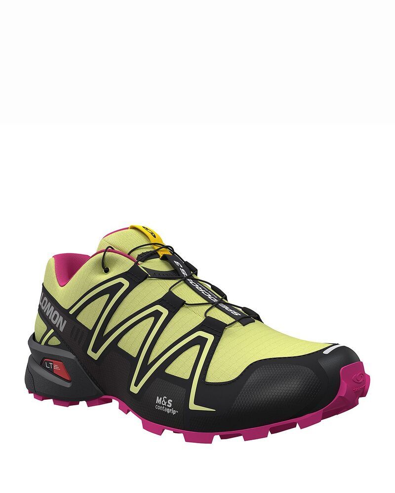 サロモン レディース シューズ スニーカー Salomon Womenspeedcross 3 Sneakersunny LimeBlackPink Yarrow ブラック