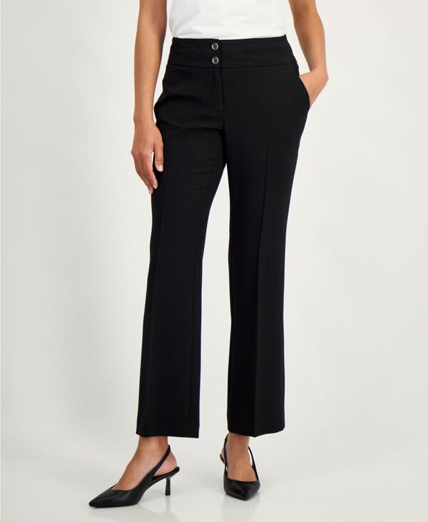 【送料無料】 カスパール レディース カジュアルパンツ ボトムス Womens Ava Bootleg Pants Regular Petite Black