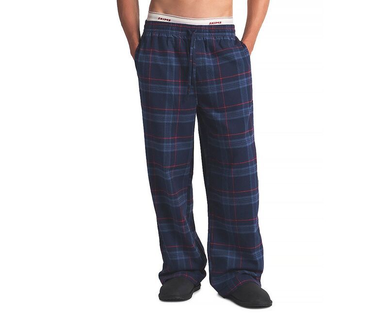 スキムズ メンズ ボトムス カジュアルパンツ SKIMS Flannel Sleepants Laser Blue ブルー