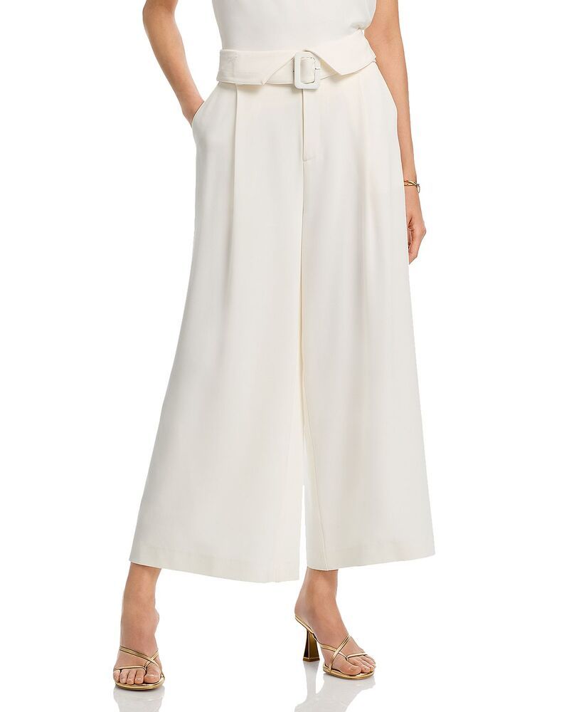 サンク セプト レディース ボトムス カジュアルパンツ Cinq Sept Lorena Belted Pants Ivory アイボリー