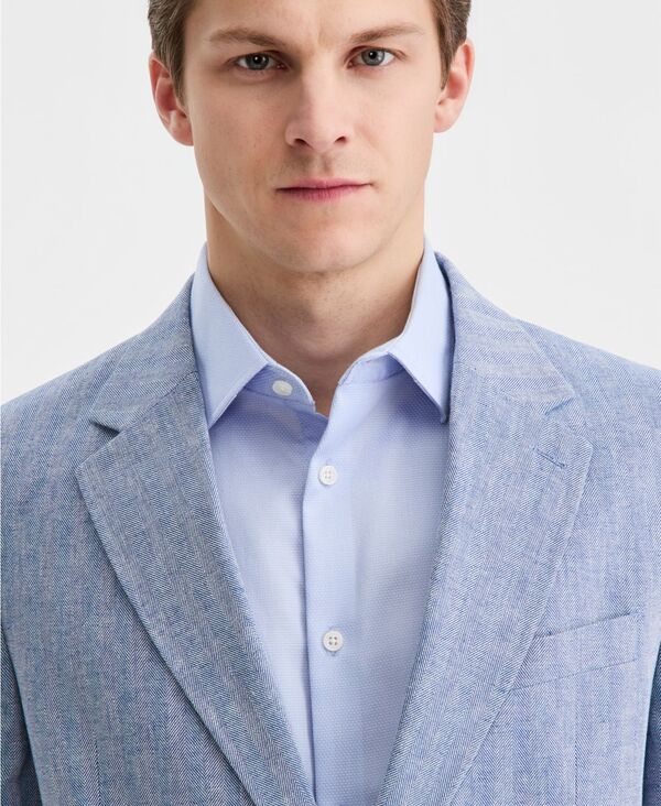 【送料無料】 ナウティカ メンズ ジャケット・ブルゾン ブレザー アウター Mens ModernFit Herringbone Cotton Linen Blazer Blue Herringbone 【送料無料】 ナウティカ メンズ ジャケット・ブルゾン ブレザー アウター Mens ModernFit Herringbone Cotton Linen Blazer Blue Herringbone