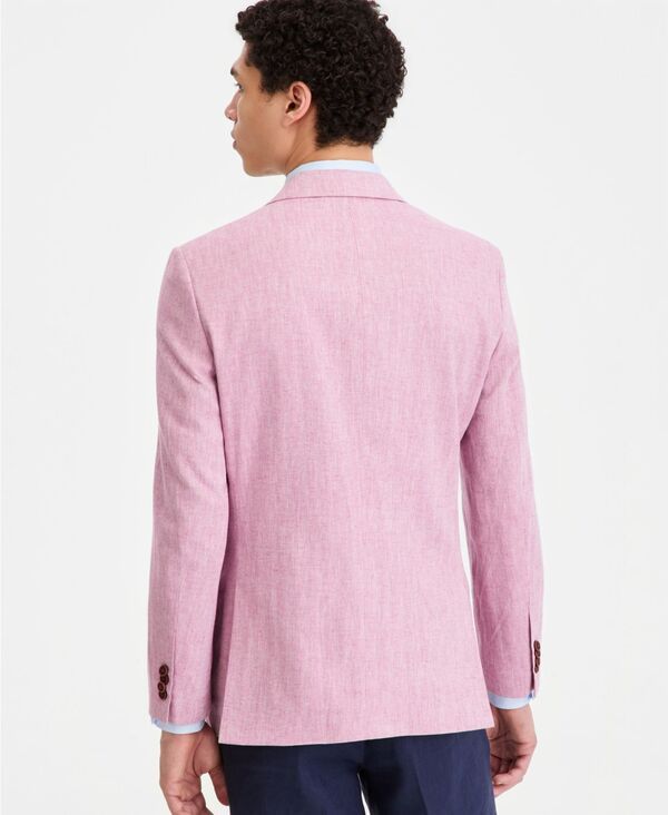 【送料無料】 ナウティカ メンズ ジャケット・ブルゾン ブレザー アウター Mens ModernFit Herringbone Cotton Linen Blazer Berry 【送料無料】 ナウティカ メンズ ジャケット・ブルゾン ブレザー アウター Mens ModernFit Herringbone Cotton Linen Blazer Berry