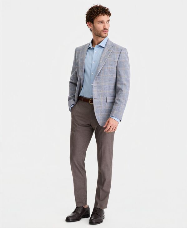 【送料無料】 テッドベーカー メンズ ジャケット・ブルゾン ブレザー アウター Mens Blue Plaid ModernFit Blazer BLUETAN 【送料無料】 テッドベーカー メンズ ジャケット・ブルゾン ブレザー アウター Mens Blue Plaid ModernFit Blazer BLUETAN