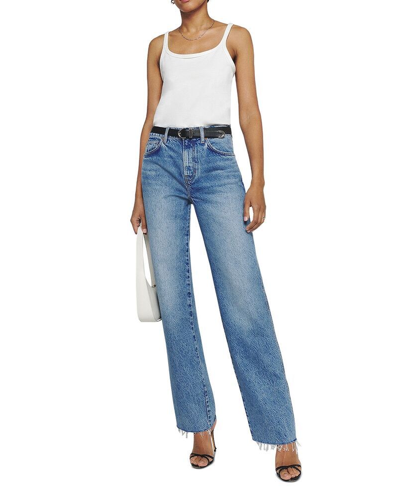 リフォーメーション レディース ボトムス デニムパンツ ジーンズ Reformation Val 90s Mid Rise Straight Jeans in Colorado