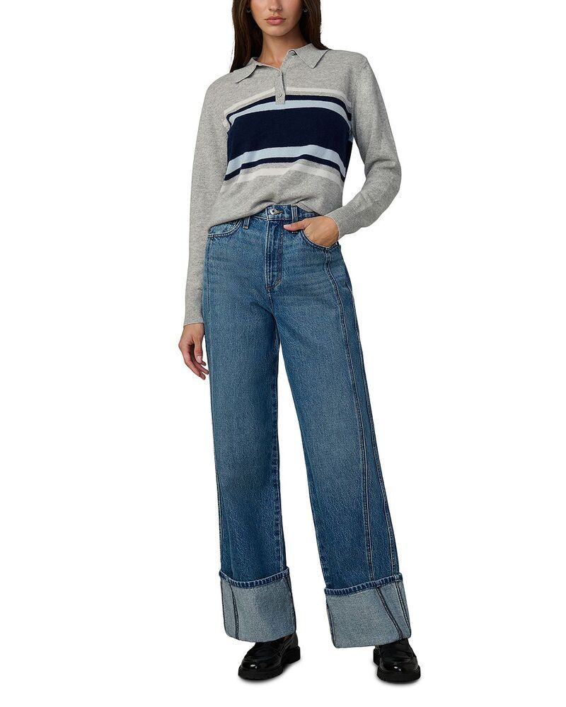 ジョーズジーンズ レディース ボトムス デニムパンツ ワイドレッグ Joes Jeans The Harlowe High Rise Cuffed Wide Leg Jeans in Classic