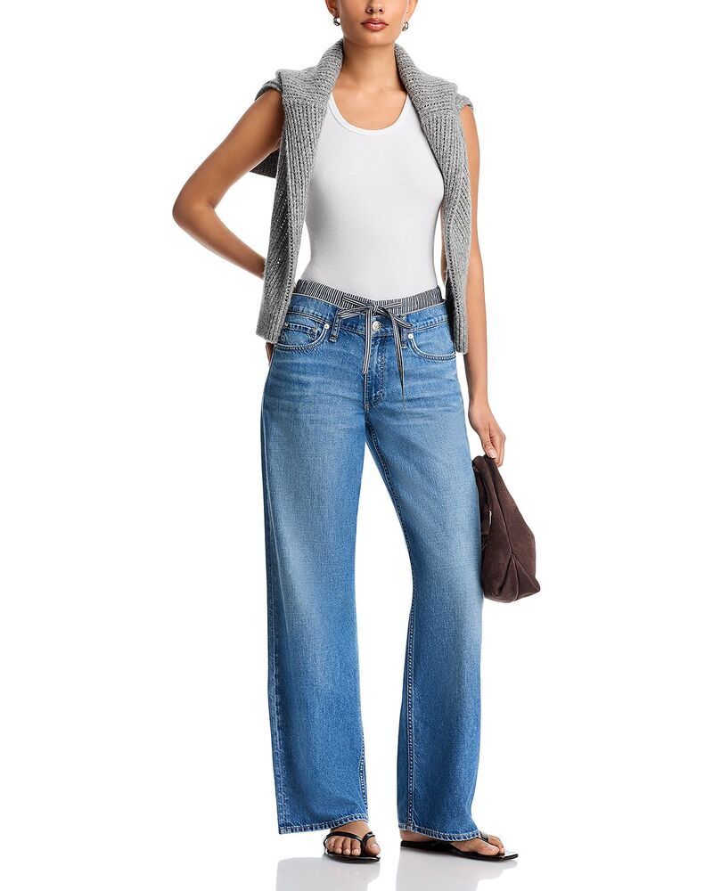 ラグアンドボーン レディース ボトムス デニムパンツ ローライズ ジーンズ rag bone Saige Boxer Low Rise Straight Jeans Miler Stripe ストライプ ラグアンドボーン レディース ボトムス デニムパンツ ローライズ ジーンズ rag bone Saige Boxer Low Rise Straight Jeans Miler Stripe ストライプ