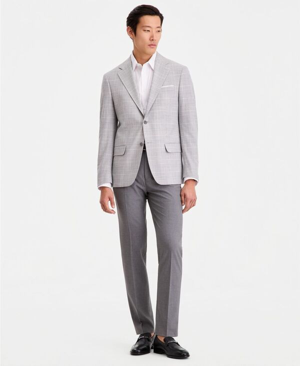 【送料無料】 カルバンクライン メンズ ジャケット・ブルゾン ブレザー アウター Mens SlimFit Blazer Light Grey