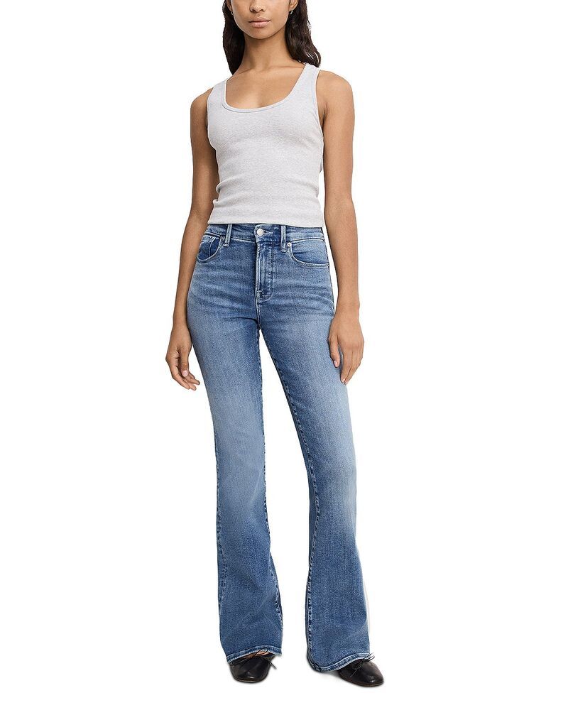 グッドアメリカン レディース ボトムス デニムパンツ ジーンズ Good American Good Legs Flared Jeans indigo1154 Indigo1154 グッドアメリカン レディース ボトムス デニムパンツ ジーンズ Good American Good Legs Flared Jeans indigo1154 Indigo1154