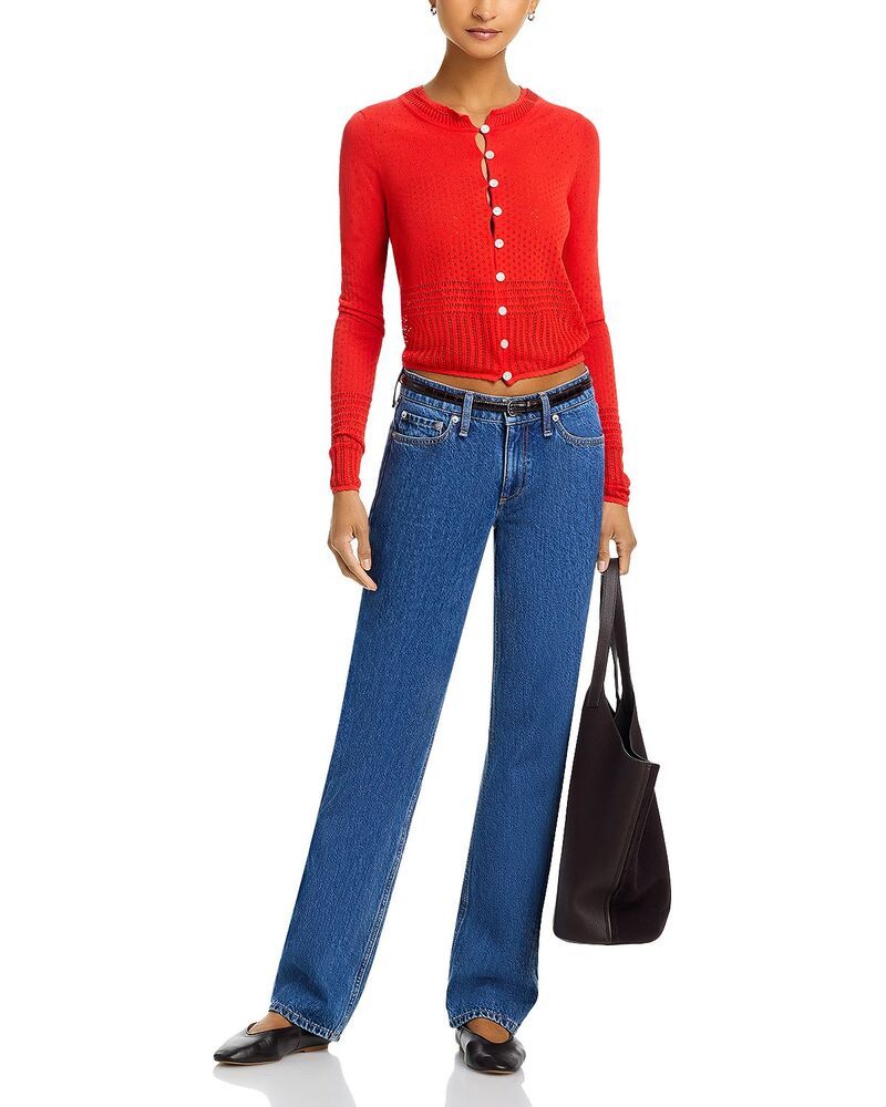 ラグアンドボーン レディース ボトムス デニムパンツ ローライズ ジーンズ rag bone Harlow Rise Full Straight Jeans in Park ラグアンドボーン レディース ボトムス デニムパンツ ローライズ ジーンズ rag bone Harlow Rise Full Straight Jeans in Park