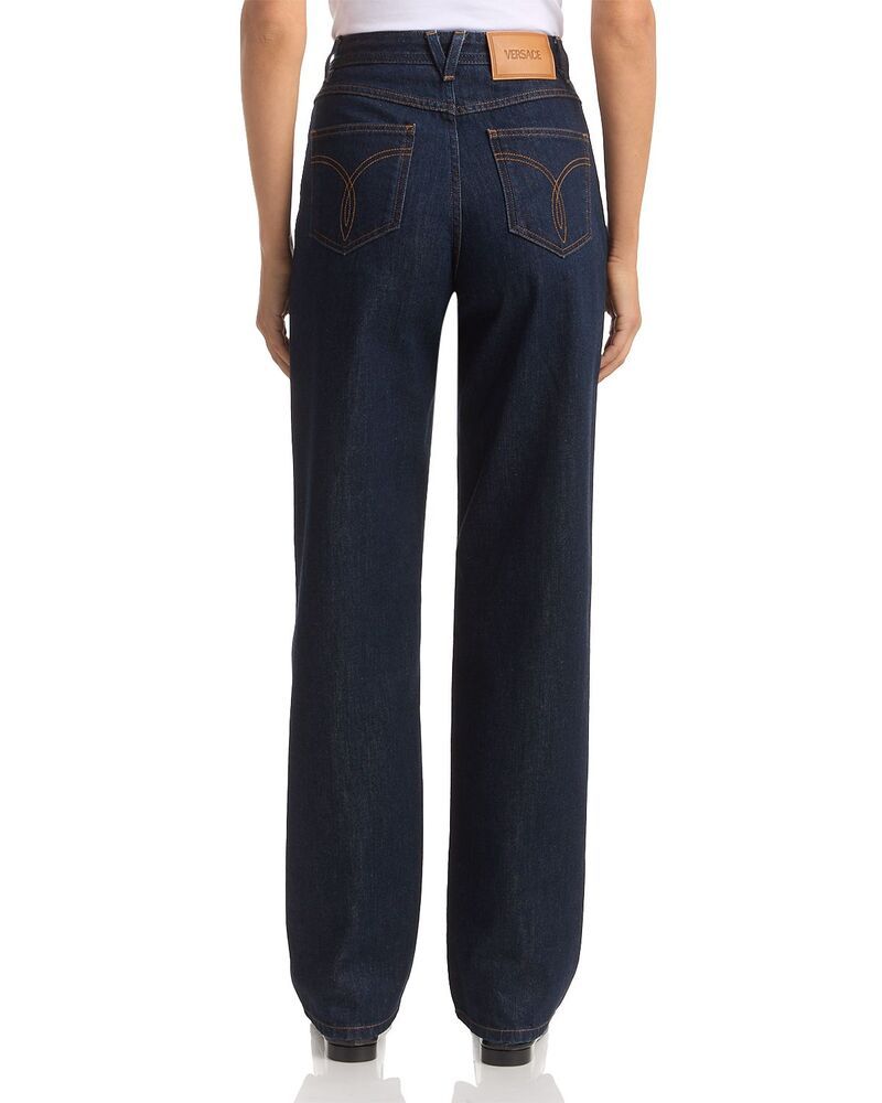 ヴェルサーチ レディース ボトムス デニムパンツ ジーンズ Versace Straight Jeans in Dark Blue ブルー ヴェルサーチ レディース ボトムス デニムパンツ ジーンズ Versace Straight Jeans in Dark Blue ブルー