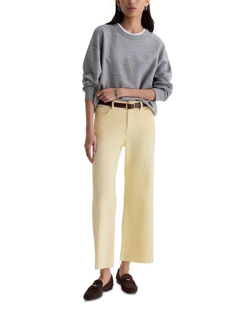 エージー レディース ボトムス デニムパンツ ワイドレッグ ジーンズ AG Saige High Rise Wide Leg Crop Jeans in Sunlight Yellow Sunlight Yellow イエロー