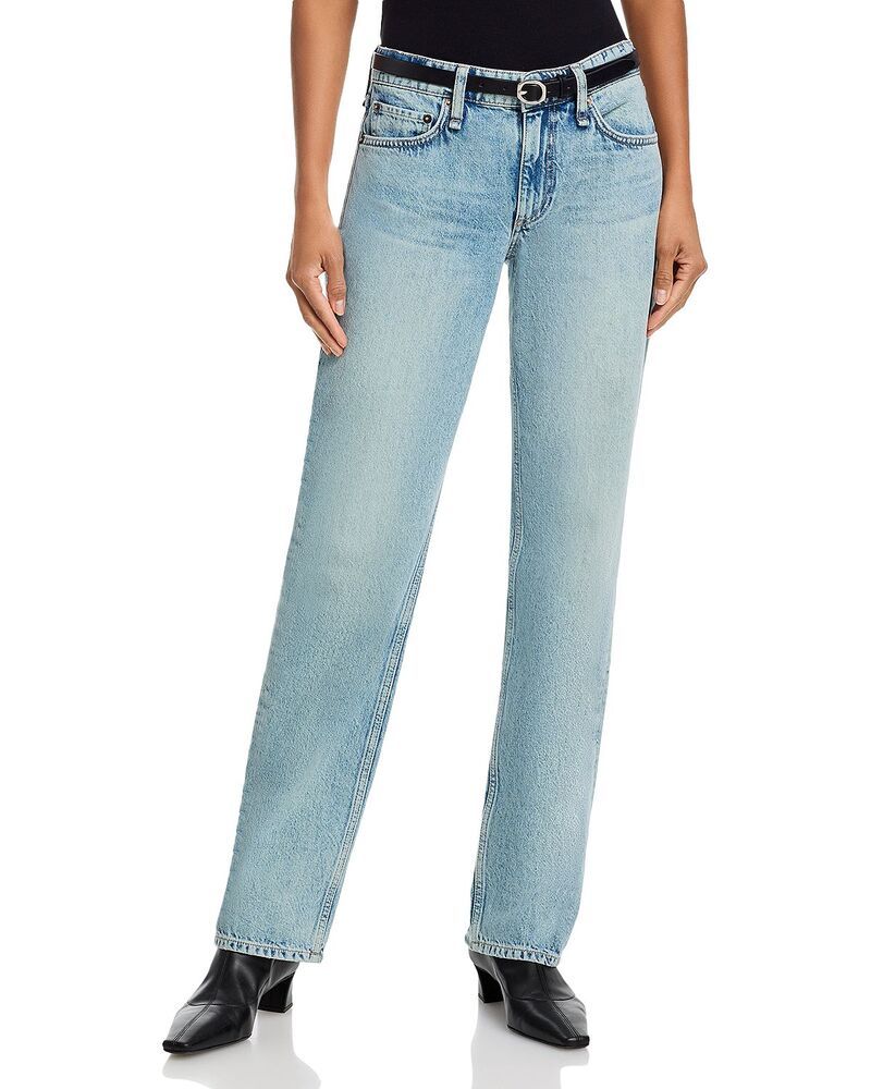ラグアンドボーン レディース ボトムス デニムパンツ ローライズ ジーンズ rag bone Harlow Rise Full Straight Jeans in Vista