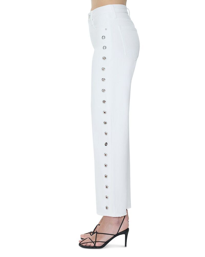 ピストーラ レディース ボトムス デニムパンツ ジーンズ Pistola Lexi Mid Rise Bowed Straight Jeans in Vivid White ホワイト ピストーラ レディース ボトムス デニムパンツ ジーンズ Pistola Lexi Mid Rise Bowed Straight Jeans in Vivid White ホワイト
