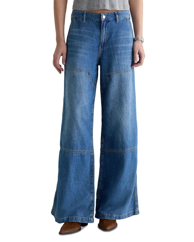 エージー レディース ボトムス デニムパンツ ジーンズ AG Stella Low Slung Palazzo Jeans in Galaxy